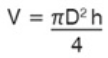 Формула объёма циллиндра